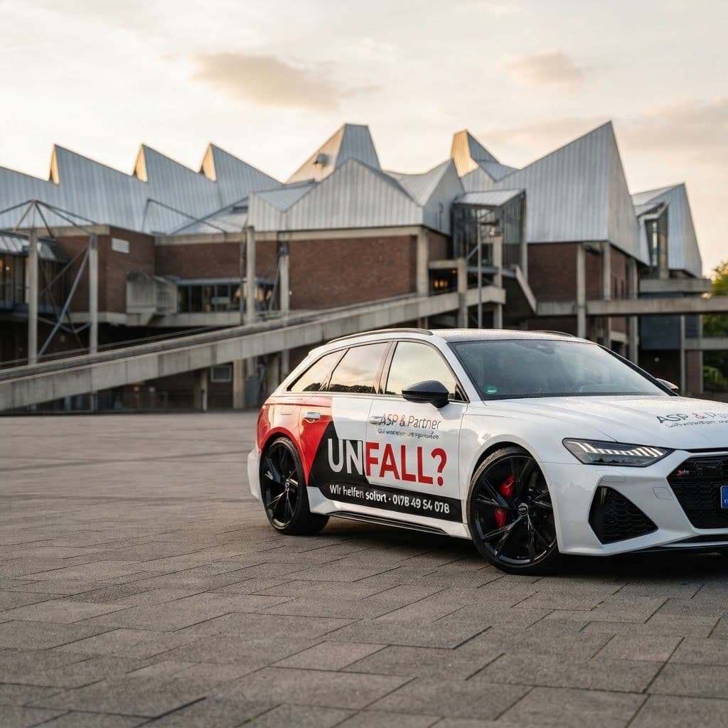 Audi RS6 von ASP & Partner vor dem Museum Abteiberg in Mönchengladbach
